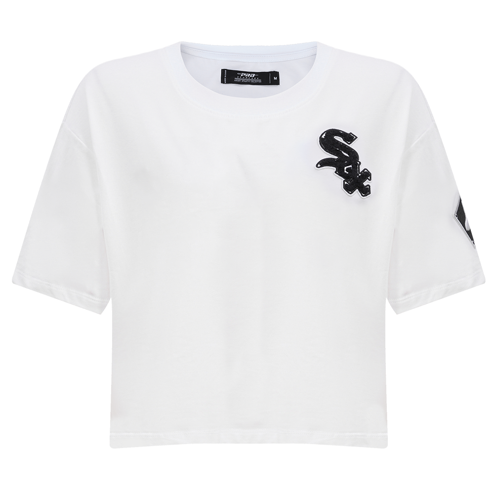 MANGA CORTA CROP MLB CHICAGO WHITE SOX CLASSIC ESSENTIALS PARA MUJER