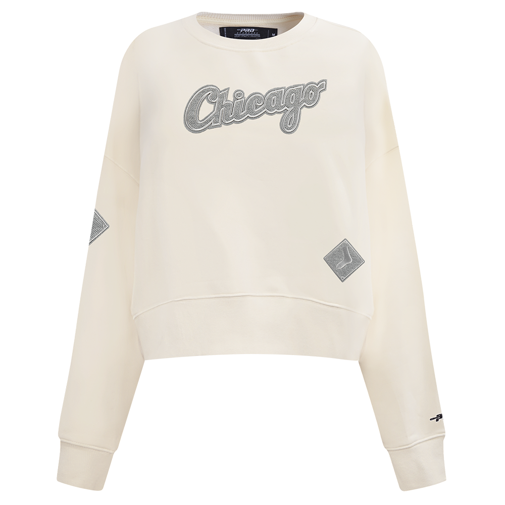 SUDADERA DE CUELLO REDONDO MLB CHICAGO WHITE SOX REVERSE FRENCH TERRY PARA MUJER