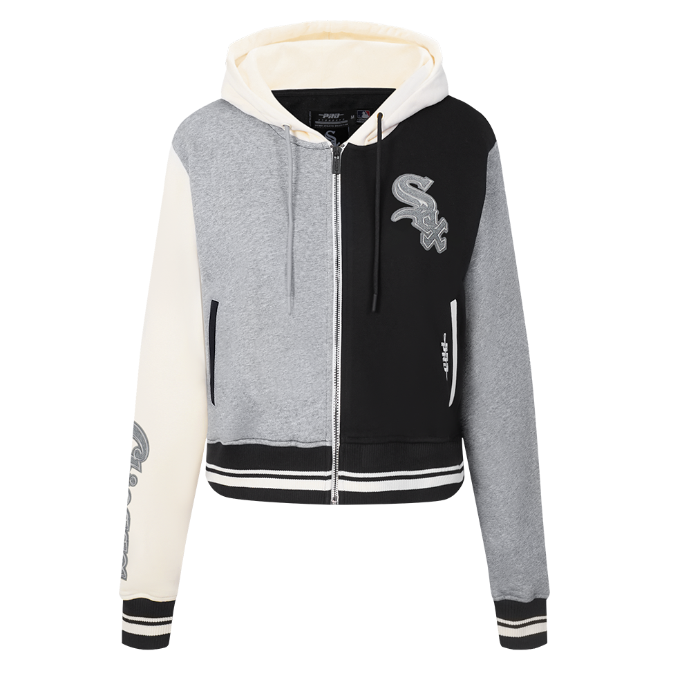 SUDADERA CON CIERRE MLB CHICAGO WHITE SOX REVERSE FRENCH TERRY PARA MUJER