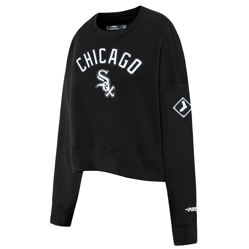 SUDADERA DE CUELLO REDONDO MLB CHICAGO WHITE SOX CLASSIC CHENILLE PARA MUJER