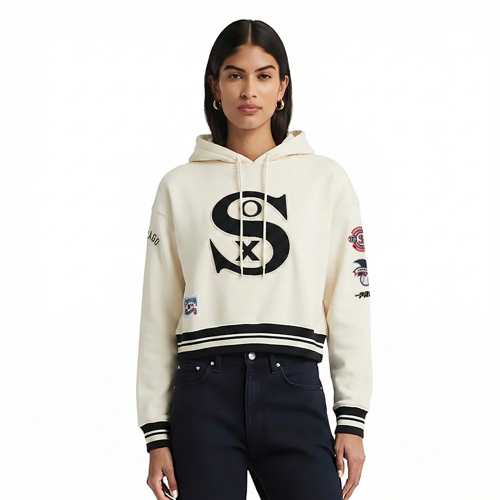 SUDADERA CON GORRO MLB CHICAGO WHITE SOX RETRO CLASSICS PARA MUJER