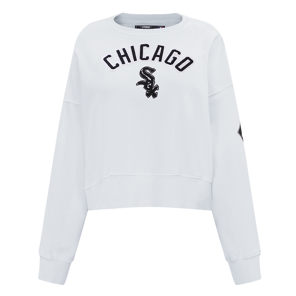 SUDADERA DE CUELLO REDONDO MLB CHICAGO WHITE SOX CLASSIC ESSENTIALS PARA MUJER