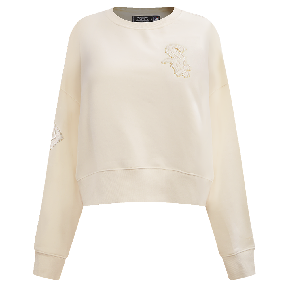 SUDADERA DE CUELLO REDONDO MLB CHICAGO WHITE SOX NEUTRAL PARA MUJER