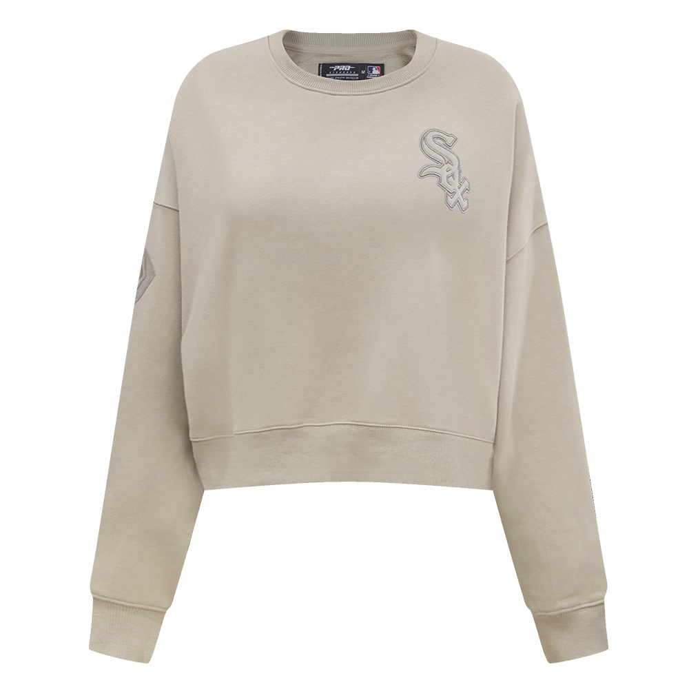 SUDADERA DE CUELLO REDONDO MLB CHICAGO WHITE SOX NEUTRAL PARA MUJER