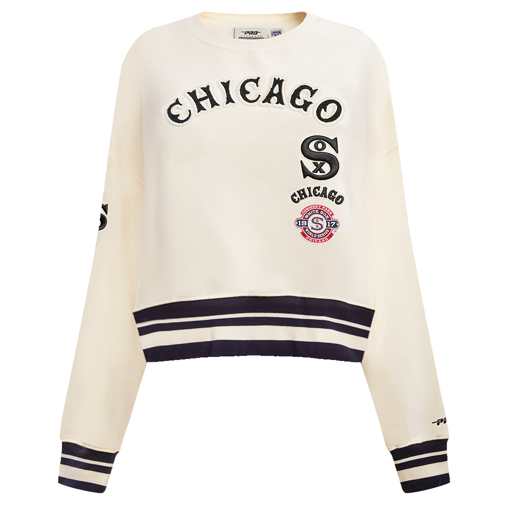 SUDADERA DE CUELLO REDONDO MLB CHICAGO WHITE SOX RETRO CLASSICS PARA MUJER