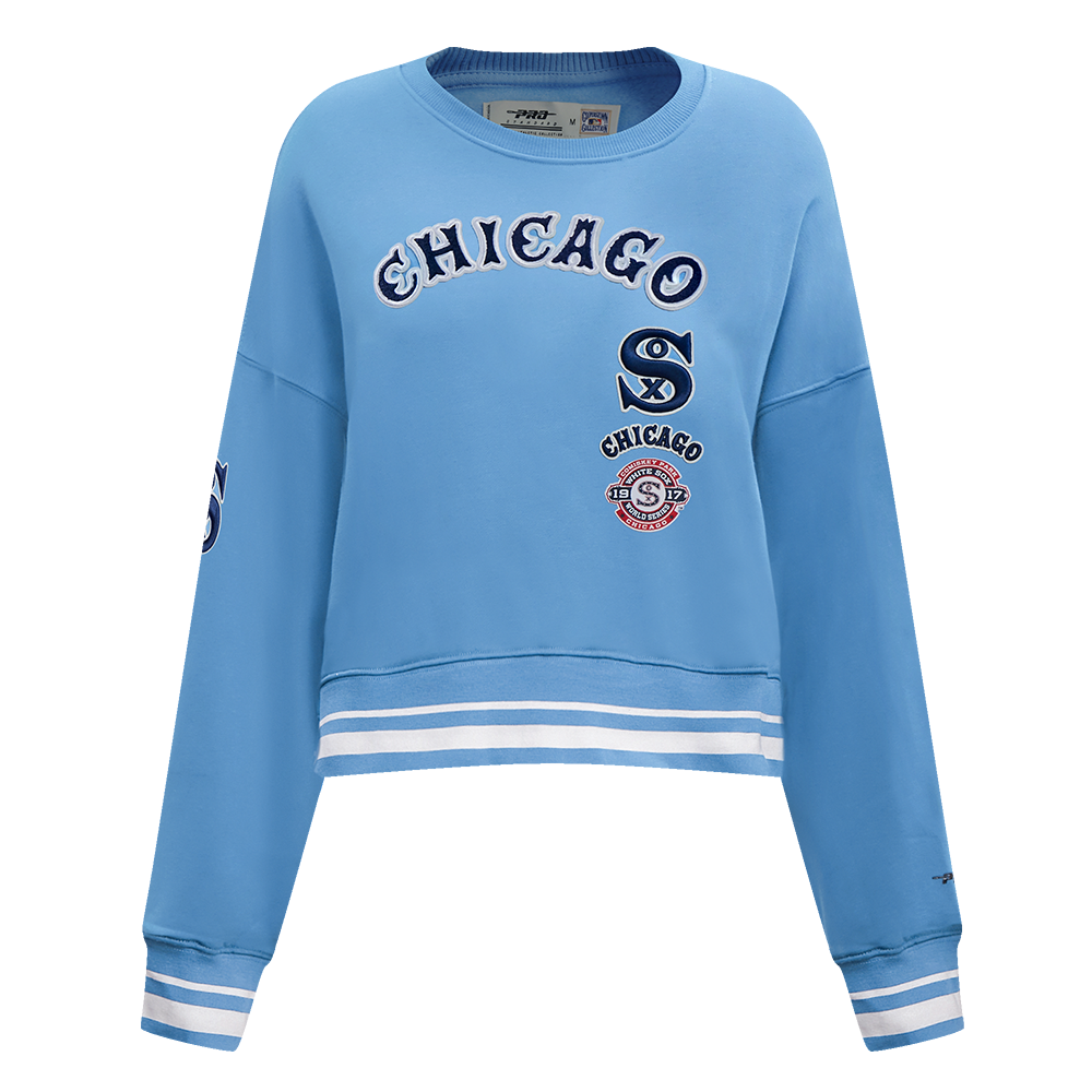 SUDADERA DE CUELLO REDONDO MLB CHICAGO WHITE SOX RETRO CLASSICS PARA MUJER