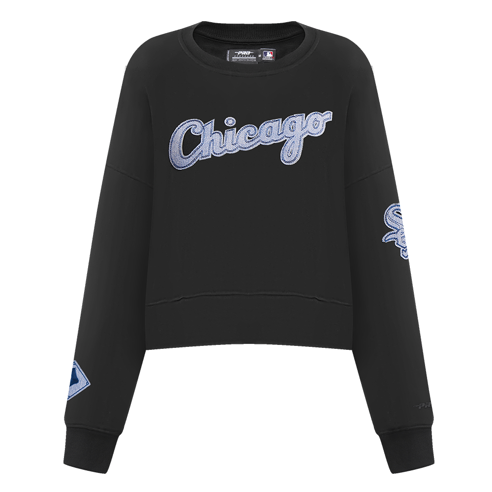 SUDADERA DE CUELLO REDONDO MLB CHICAGO WHITE SOX VARSITY BLUES PARA MUJER