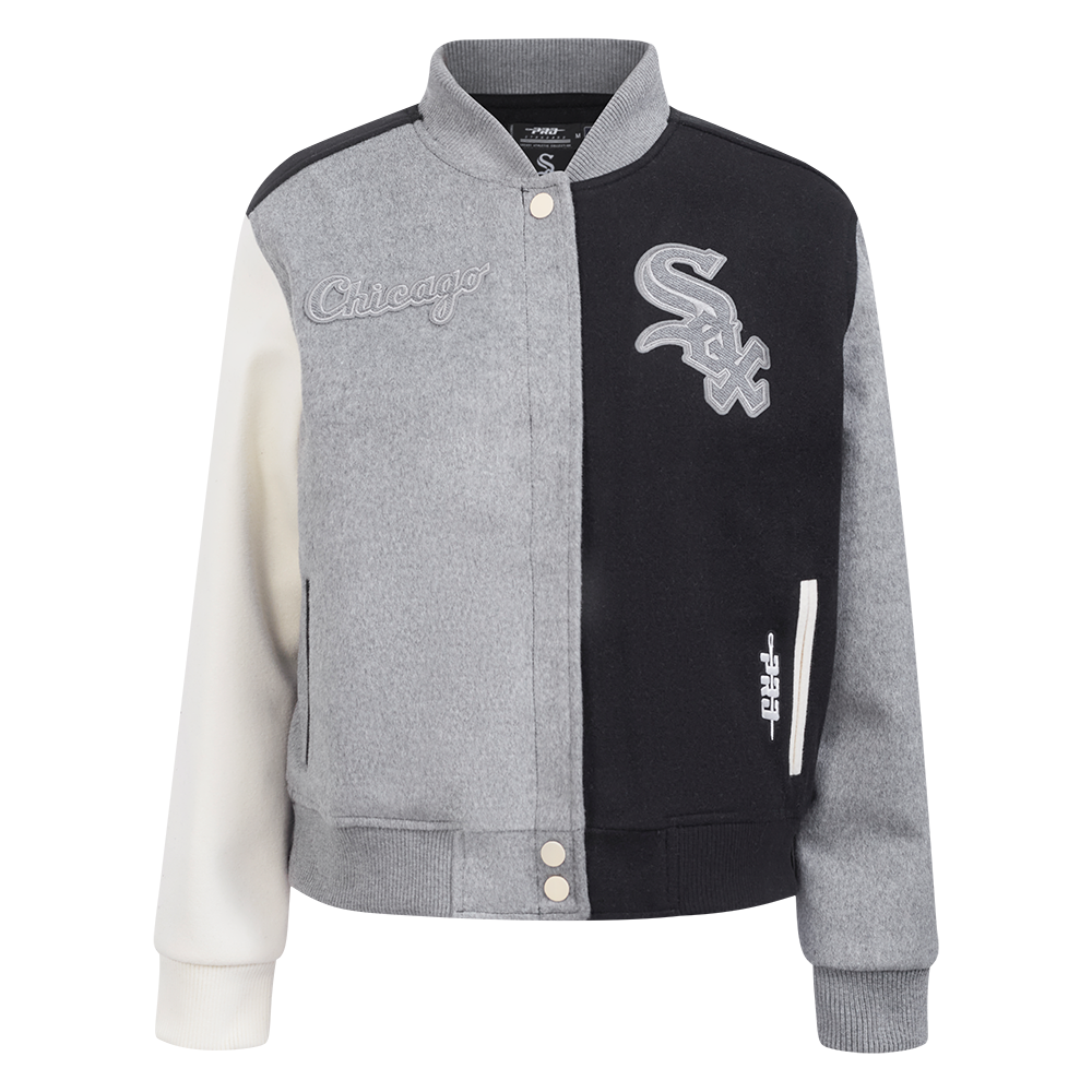 CHAMARRA UNIVERSITARIA MLB CHICAGO WHITE SOX REVERSE FRENCH TERRY PARA MUJER
