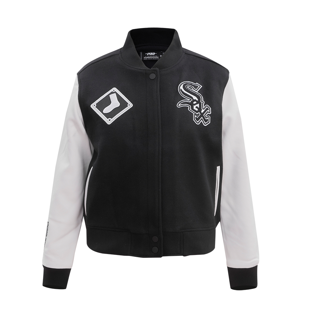 CHAMARRA UNIVERSITARIA MLB CHICAGO WHITE SOX CLASSIC ESSENTIALS PARA MUJER