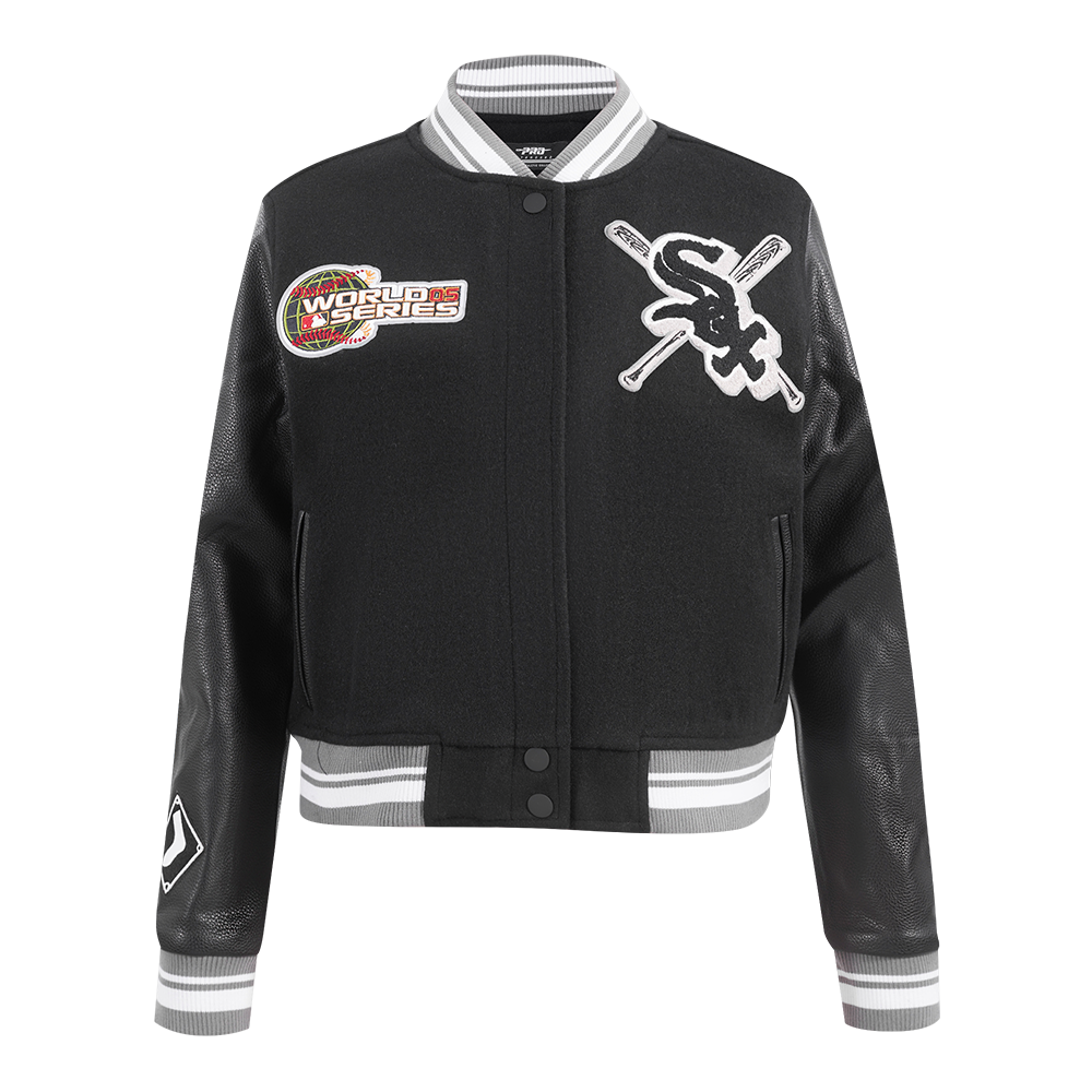 CHAMARRA UNIVERSITARIA MLB CHICAGO WHITE SOX MASH UP PARA MUJER