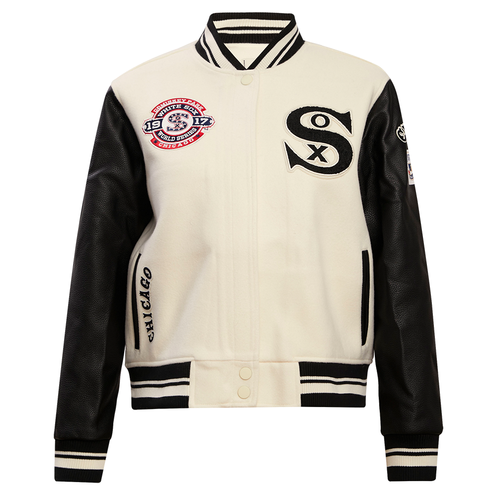 CHAMARRA UNIVERSITARIA MLB CHICAGO WHITE SOX RETRO CLASSICS PARA MUJER