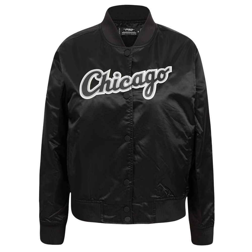 CHAMARRA DE SATÍN MLB CHICAGO WHITE SOX CLASSIC CHENILLE PARA MUJER