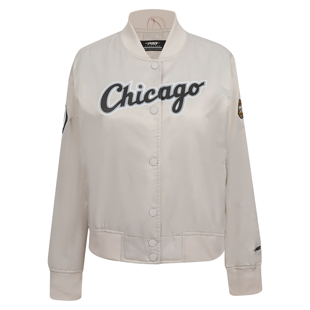 CHAMARRA DE SATÍN MLB CHICAGO WHITE SOX CLASSIC CHENILLE PARA MUJER