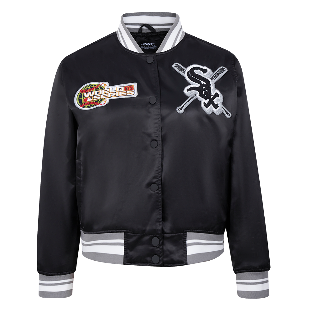 CHAMARRA DE SATÍN MLB CHICAGO WHITE SOX MASH UP PARA MUJER