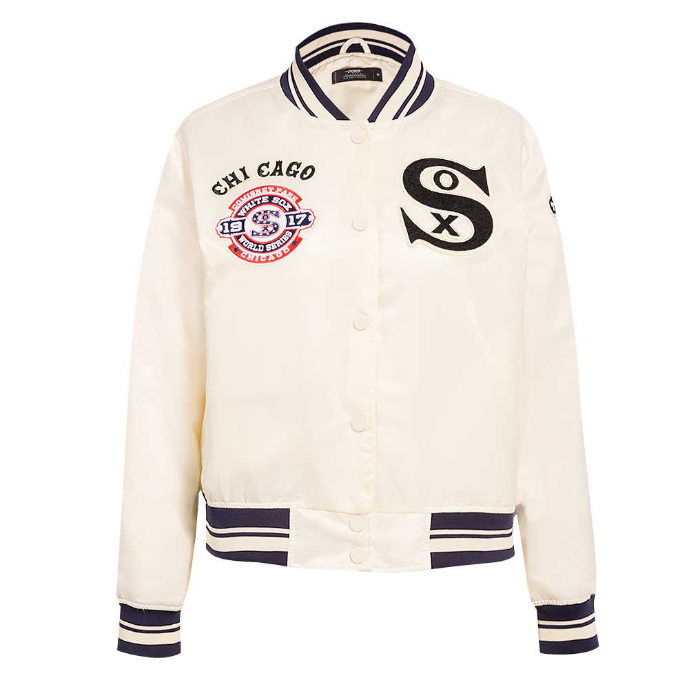 CHAMARRA DE SATÉN MLB CHICAGO WHITE SOX RETRO CLASSICS PARA MUJER