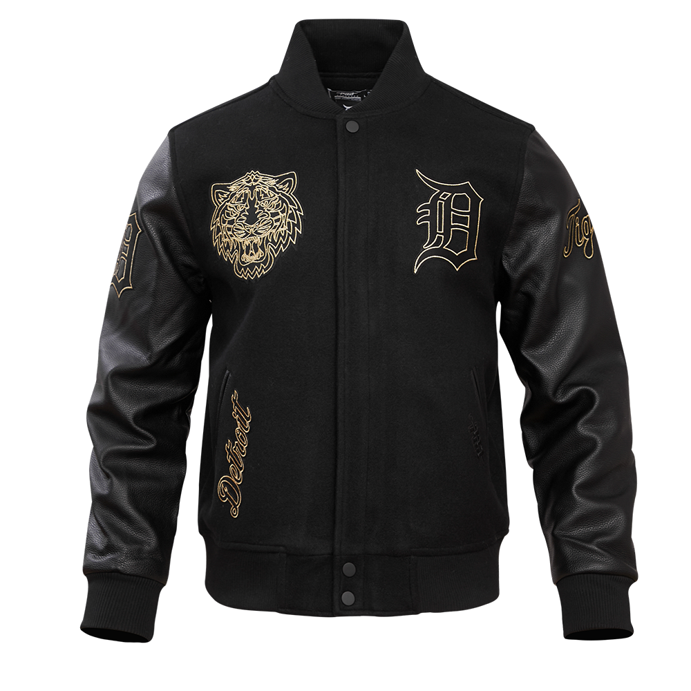 CHAMARRA UNIVERSITARIA MLB DETROIT TIGERS BLACK&GOLD