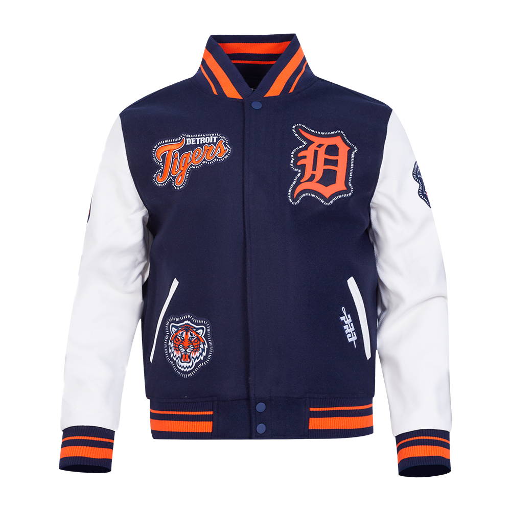 CHAMARRA UNIVERSITARIA MLB DETROIT TIGERS DIY PICK STITCH