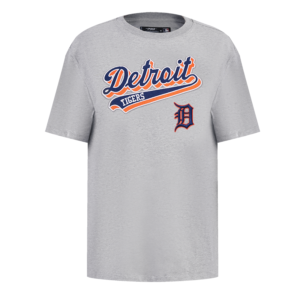 MANGA CORTA BOYFRIEND MLB DETROIT TIGERS SCRIPT TAIL PARA MUJER