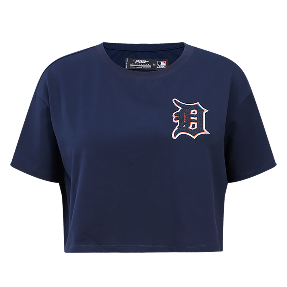 MANGA CORTA CROP MLB DETROIT TIGERS CLASSIC ESSENTIALS PARA MUJER