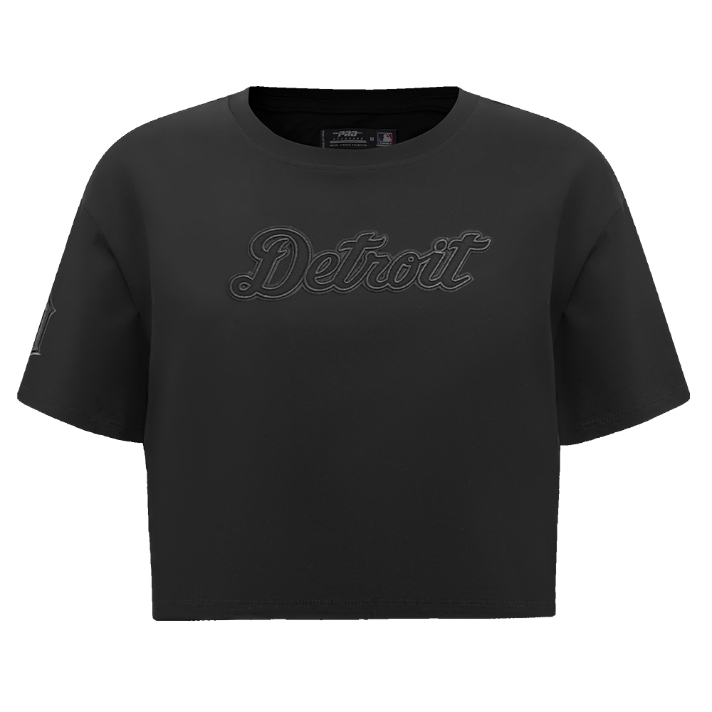 MANGA CORTA CROP MLB DETROIT TIGERS NEUTRAL PARA MUJER