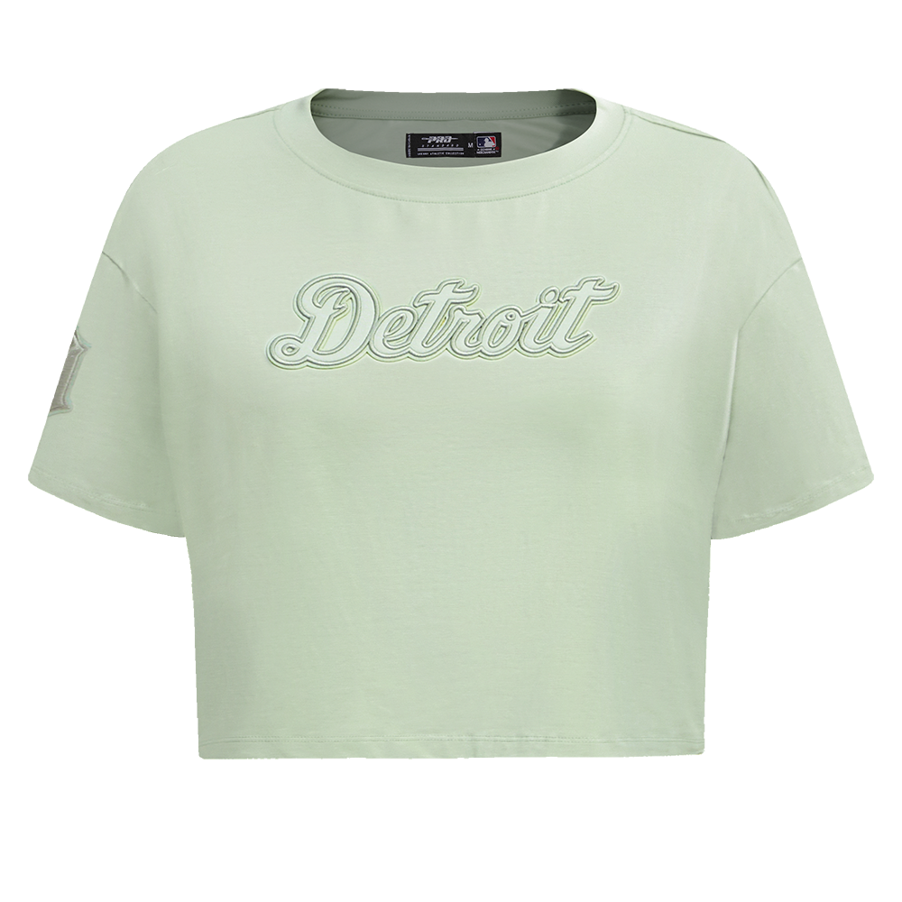 MANGA CORTA CROP MLB DETROIT TIGERS NEUTRAL PARA MUJER