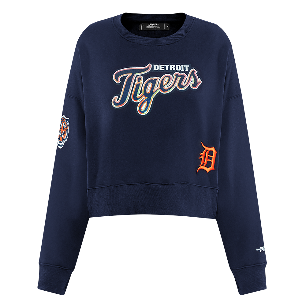 SUDADERA DE CUELLO REDONDO MLB DETROIT TIGERS GAME DAY CLASSICS PARA MUJER