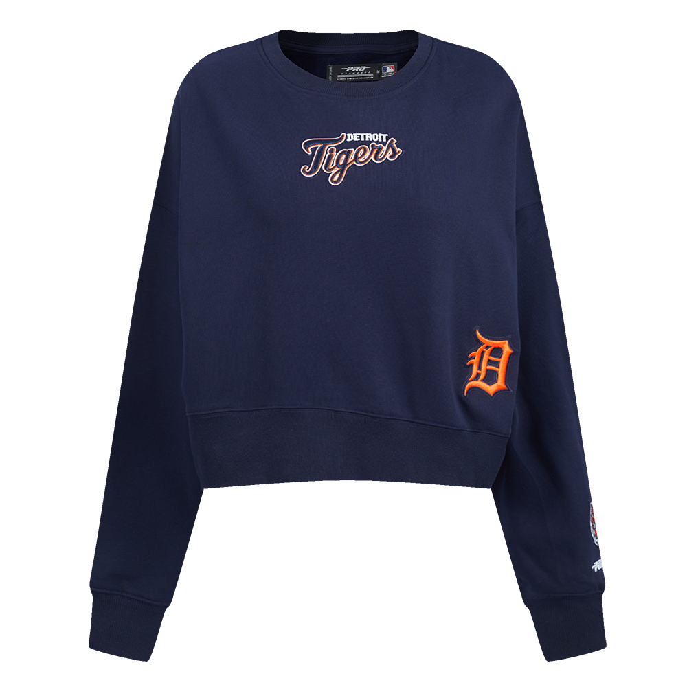 SUDADERA DE CUELLO REDONDO MLB DETROIT TIGERS WINGSPAN PARA MUJER