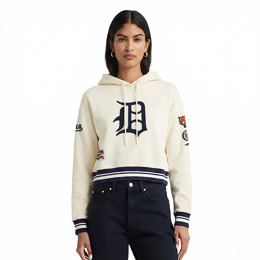 SUDADERA CON GORRO MLB DETROIT TIGERS RETRO CLASSICS PARA MUJER