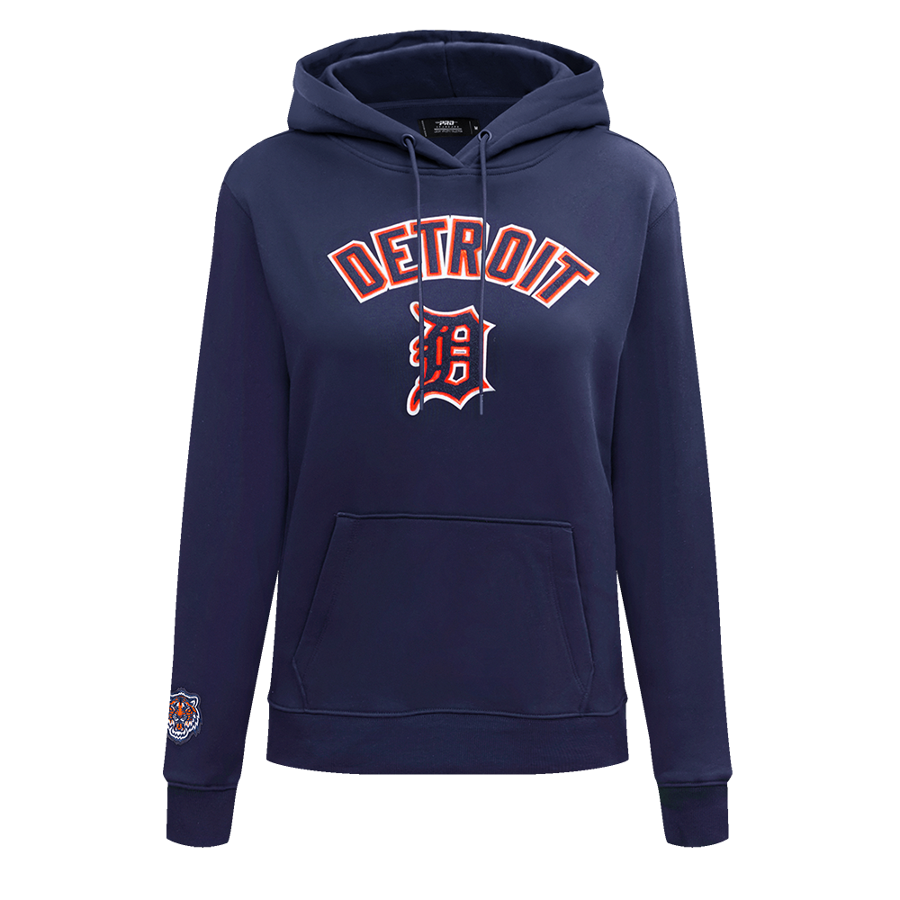 SUDADERA CON GORRO MLB DETROIT TIGERS CLASSIC CHENILLE PARA MUJER
