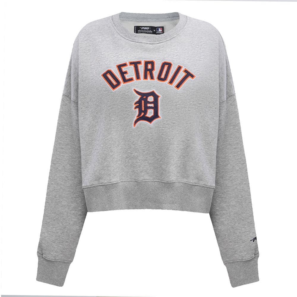 SUDADERA DE CUELLO REDONDO MLB DETROIT TIGERS CLASSIC ESSENTIALS PARA MUJER