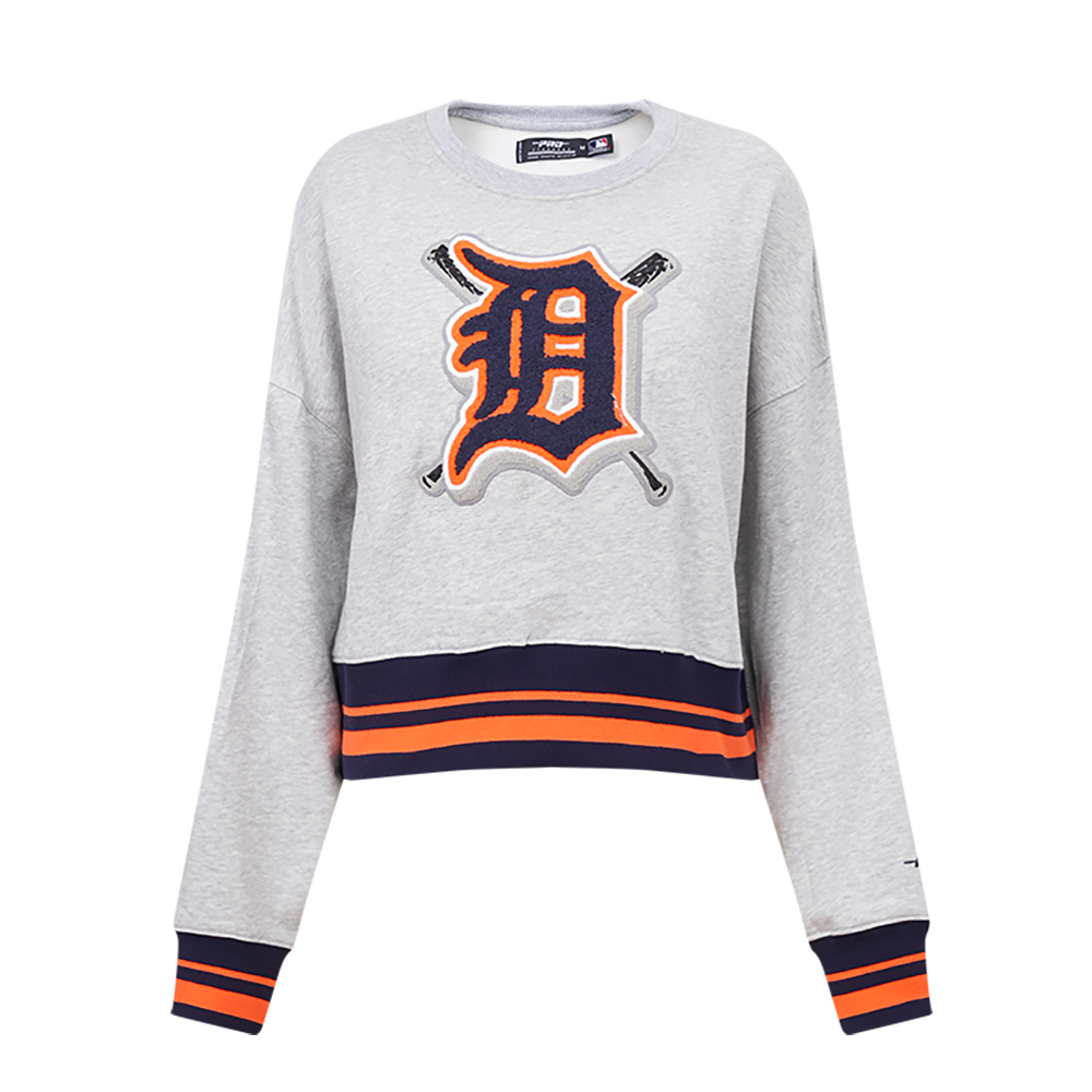 SUDADERA DE CUELLO REDONDO MLB DETROIT TIGERS MASH UP PARA MUJER