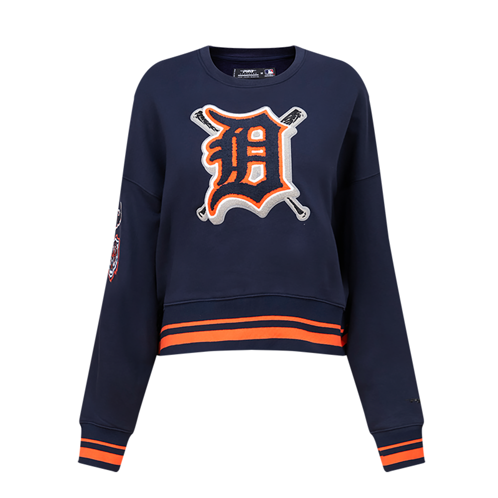 SUDADERA DE CUELLO REDONDO MLB DETROIT TIGERS MASH UP PARA MUJER