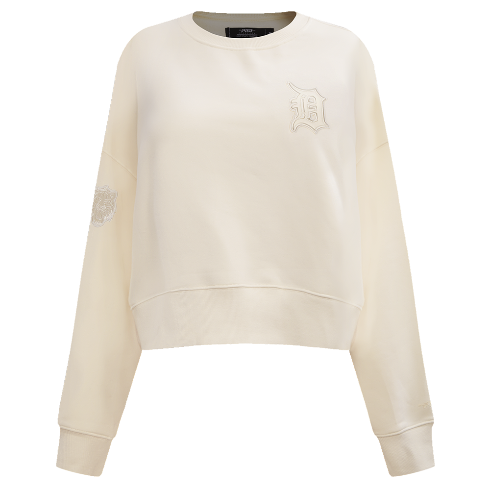 SUDADERA DE CUELLO REDONDO MLB DETROIT TIGERS NEUTRAL PARA MUJER