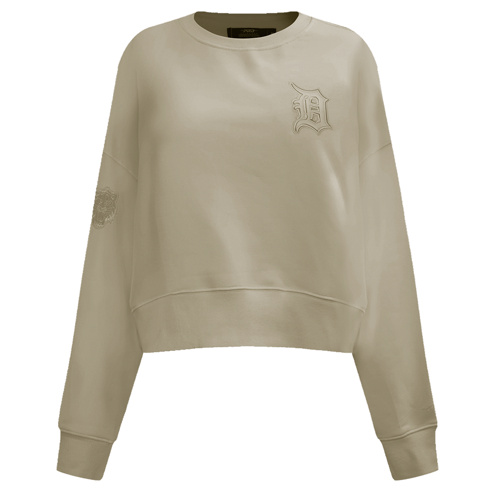 SUDADERA DE CUELLO REDONDO MLB DETROIT TIGERS NEUTRAL PARA MUJER