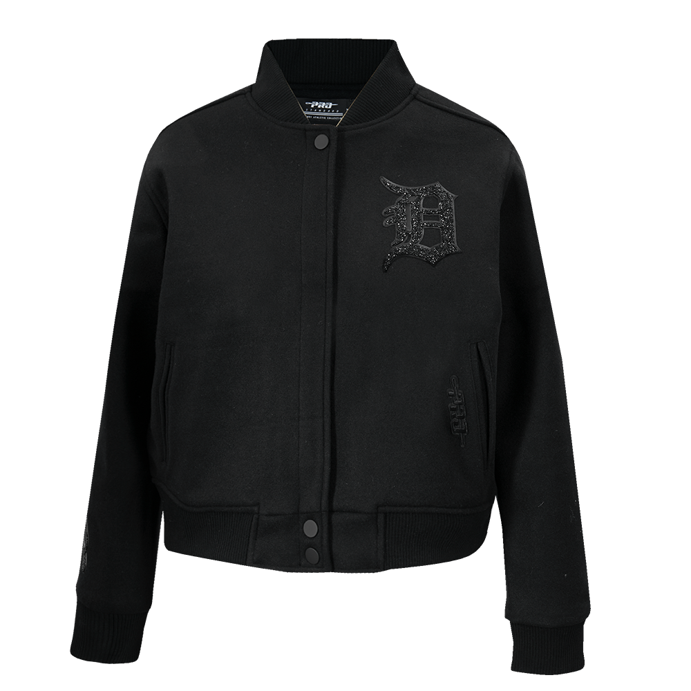 CHAMARRA UNIVERSITARIA MLB DETROIT TIGERS WASHED CRYSTALLINE PARA MUJER