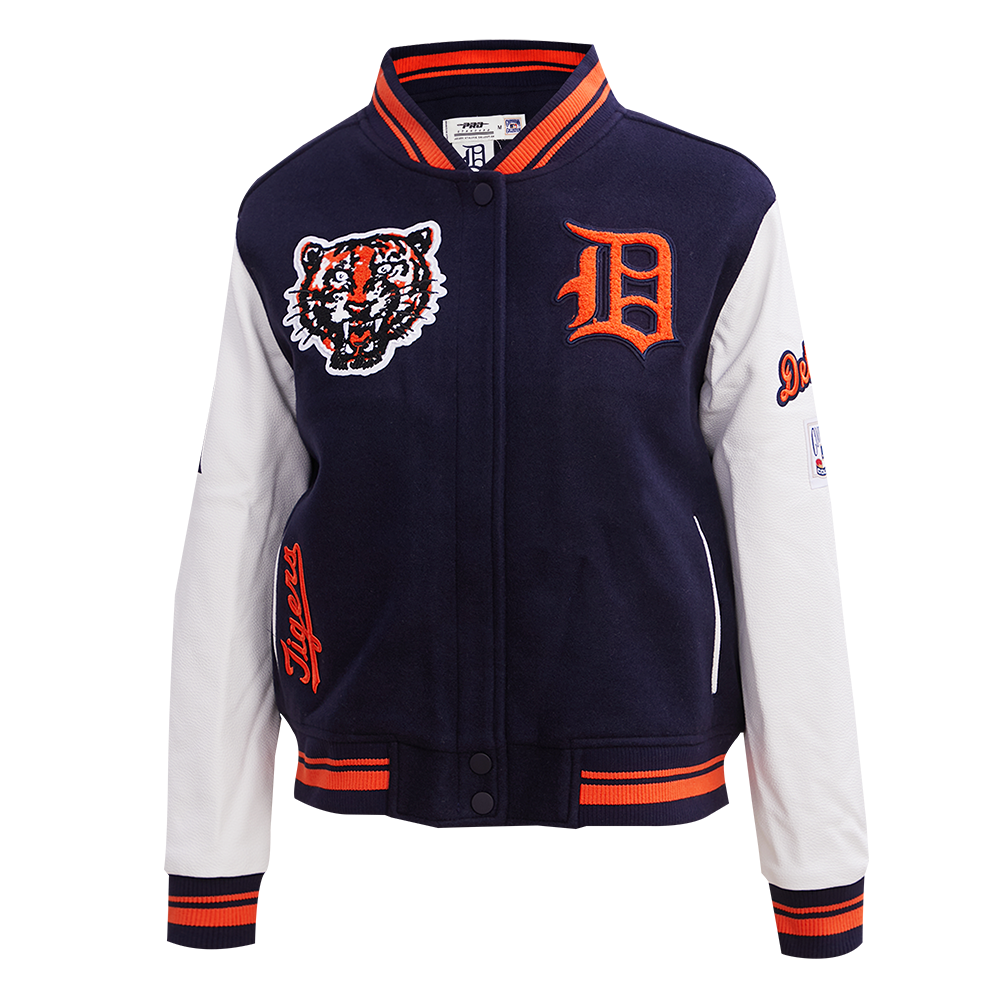 CHAMARRA UNIVERSITARIA MLB DETROIT TIGERS RETRO CLASSICS PARA MUJER