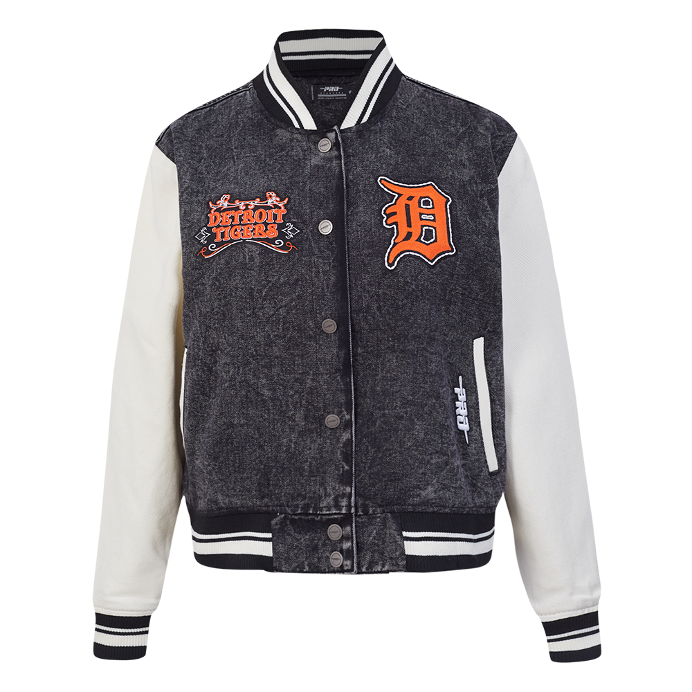 CHAMARRA UNIVERSITARIA MLB DETROIT TIGERS REBEL ATHLETICS PARA MUJER