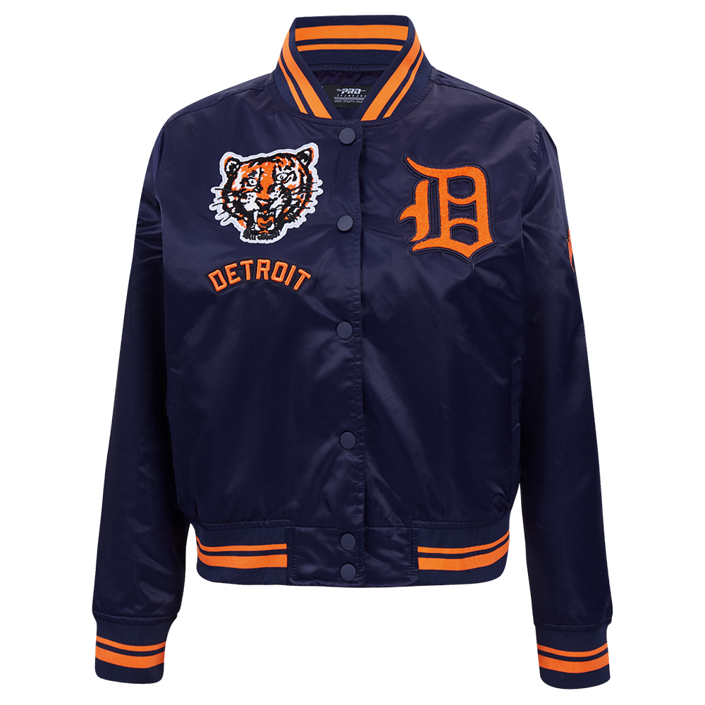 CHAMARRA DE SATÍN MLB DETROIT TIGERS RETRO CLASSICS PARA MUJER
