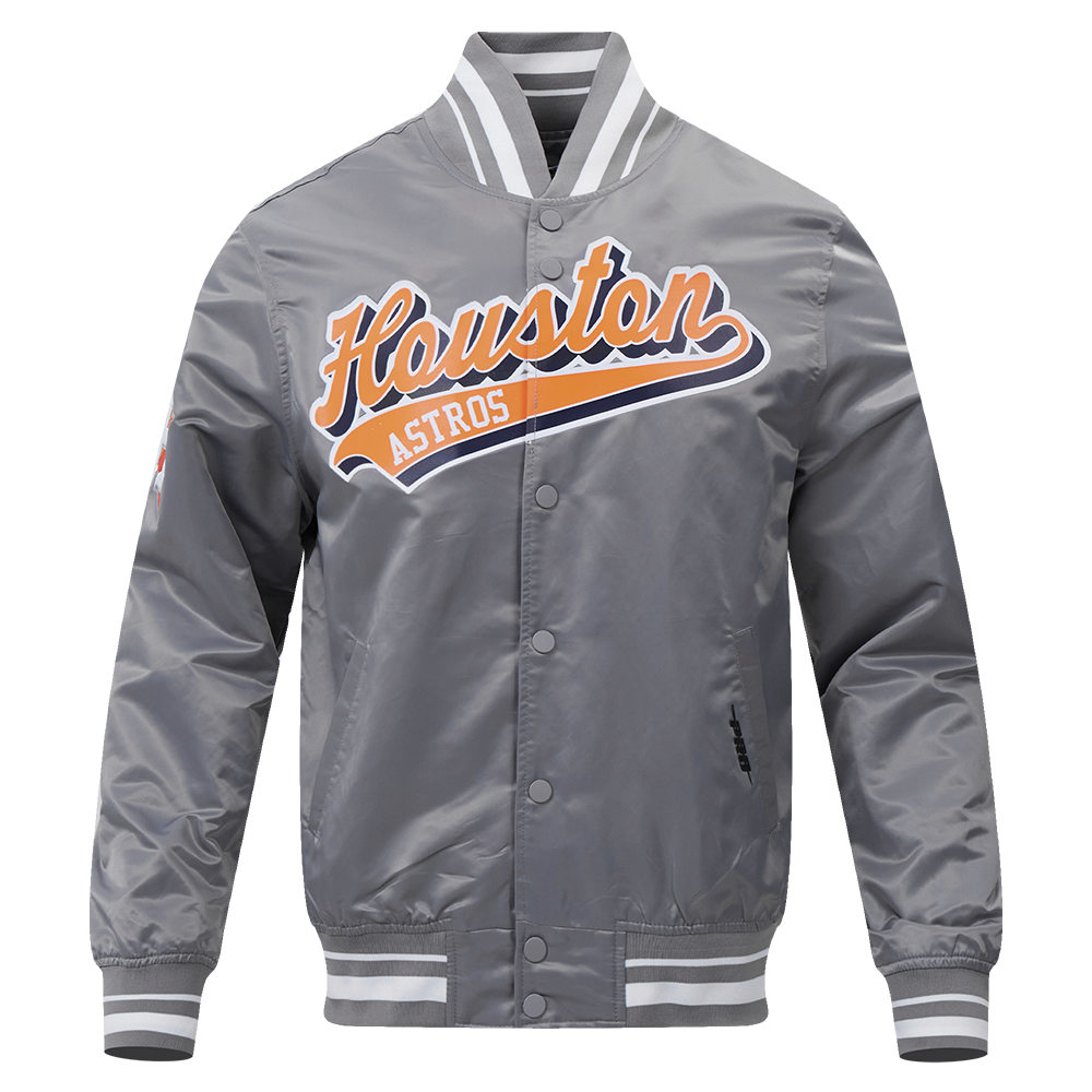 CHAMARRA DE SATÍN MLB HOUSTON ASTROS SCRIPT TAIL