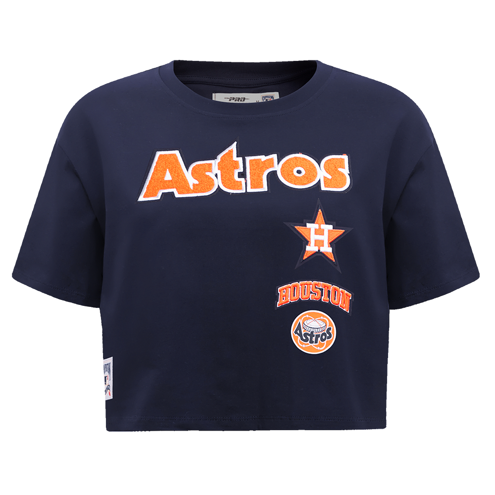 MANGA CORTA CROP MLB HOUSTON ASTROS RETRO CLASSICS PARA MUJER