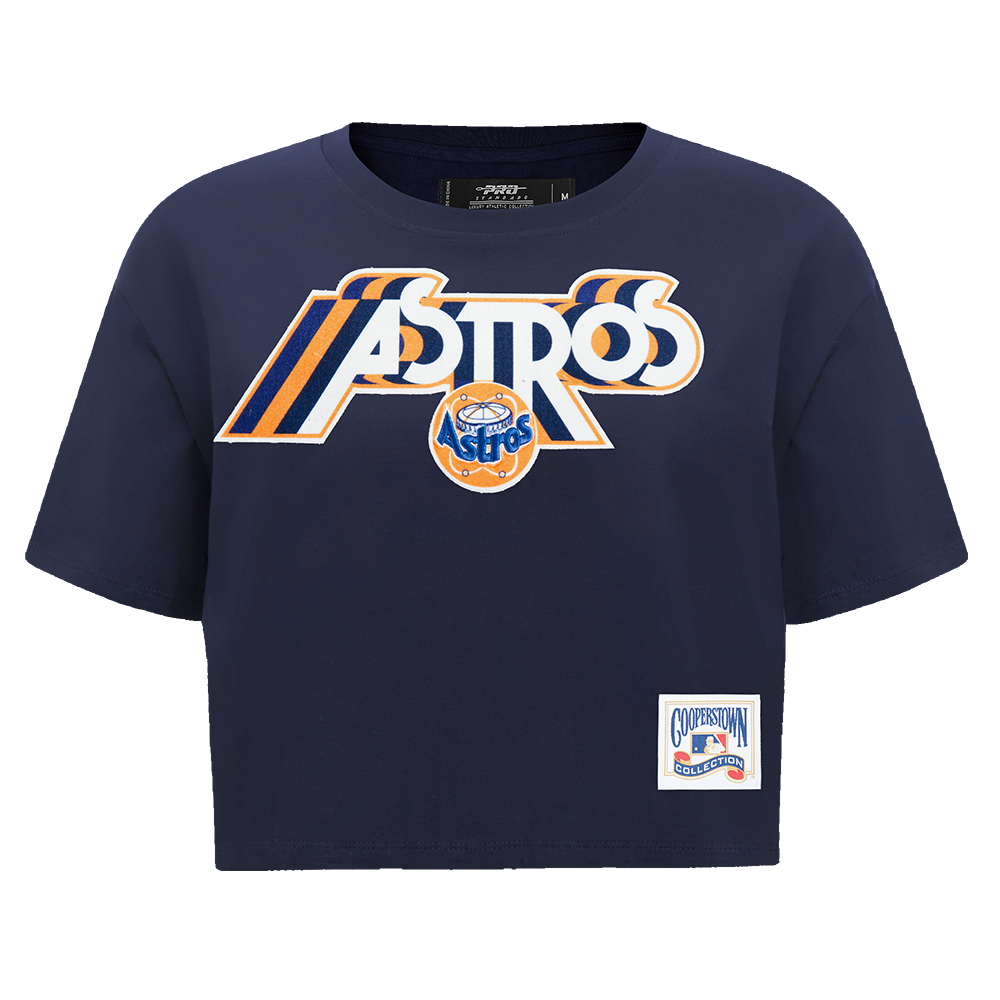 MANGA CORTA CROP MLB HOUSTON ASTROS RETRO ELEVATION PARA MUJER