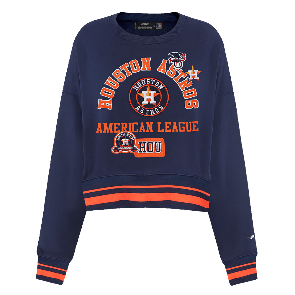 SUDADERA DE CUELLO REDONDO MLB HOUSTON ASTROS AREA CODE PARA MUJER