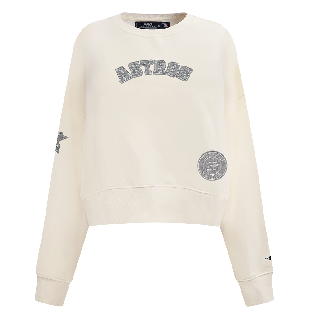 SUDADERA DE CUELLO REDONDO MLB HOUSTON ASTROS REVERSE FRENCH TERRY PARA MUJER