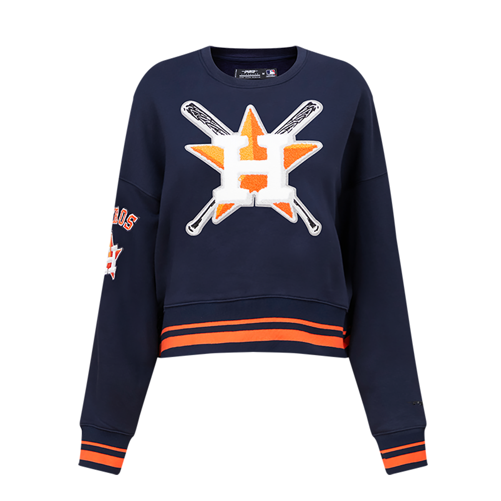SUDADERA DE CUELLO REDONDO MLB HOUSTON ASTROS MASH UP PARA MUJER