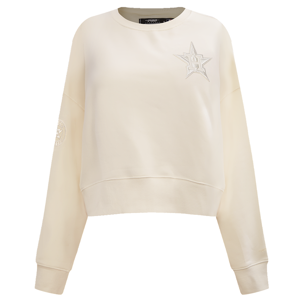 SUDADERA DE CUELLO REDONDO MLB HOUSTON ASTROS NEUTRAL PARA MUJER