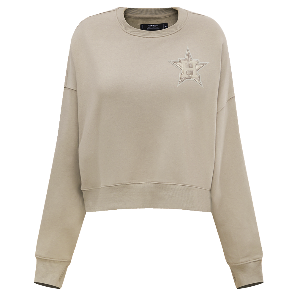 SUDADERA DE CUELLO REDONDO MLB HOUSTON ASTROS NEUTRAL PARA MUJER
