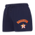 SHORTS DE ALGODÓN MLB HOUSTON ASTROS CLASSIC ESSENTIALS PARA MUJER