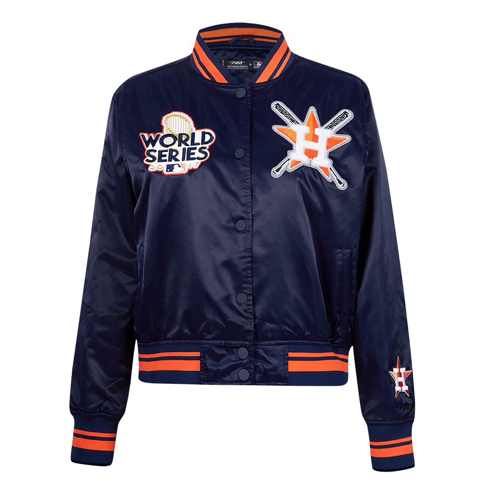 CHAMARRA DE SATÍN MLB HOUSTON ASTROS MASH UP PARA MUJER