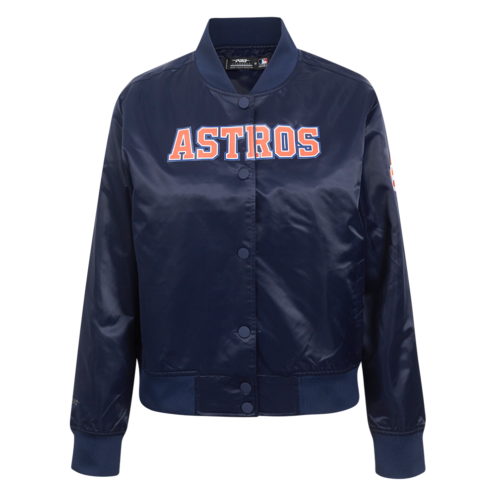 CHAMARRA DE SATÍN MLB HOUSTON ASTROS CLASSIC CHENILLE PARA MUJER
