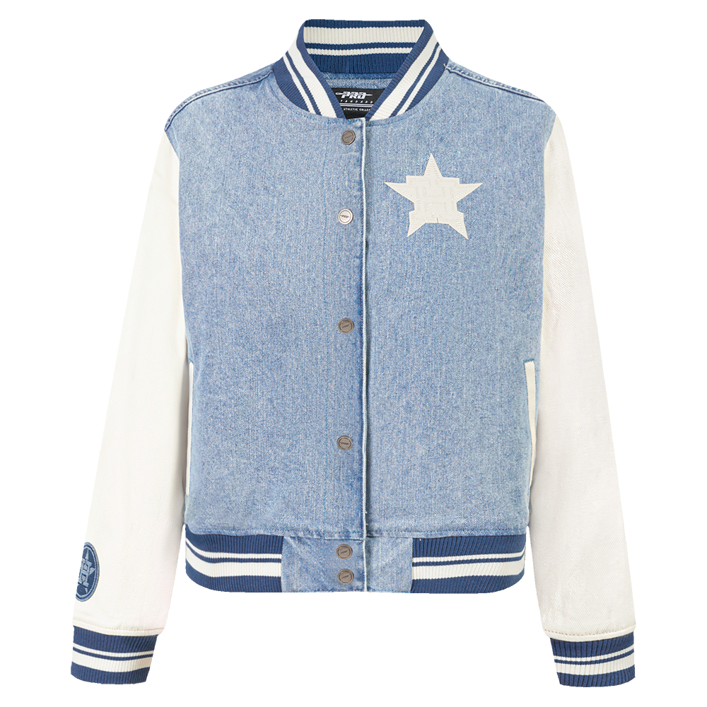 CHAMARRA DE MEZCLILLA MLB HOUSTON ASTROS VARSITY BLUES PARA MUJER